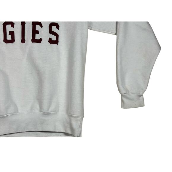 Champion Texas A&M Aggies Crewneck Sweatshirt White Size L College Spirit - Picture 10 of 15